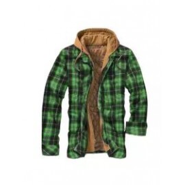 Mens Winter Plaid Thick Casual Jacket