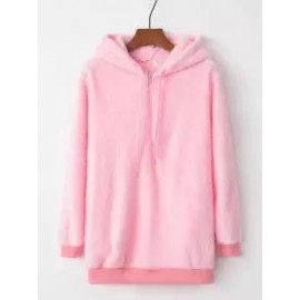 Casual Loose Solid Color Sweater Hoodie