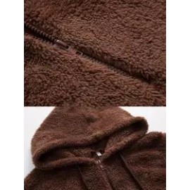 Casual Loose Solid Color Sweater Hoodie
