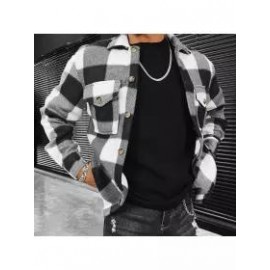 Checkerboard Checker Texture Printed Shirt/Jacket