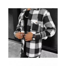 Checkerboard Checker Texture Printed Shirt/Jacket