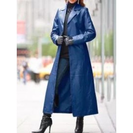Leather Coat Long Coat