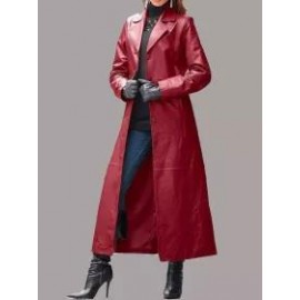 Leather Coat Long Coat