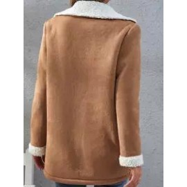 Casual Loose Plus Fleece Hooded Cardigan Coat