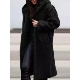 Casual Loose Lamb Wool Button Cardigan Coat
