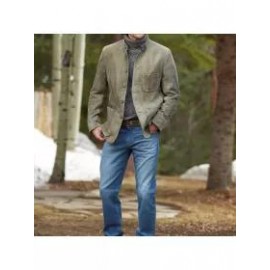 Vintage Suede Pocket Jacket
