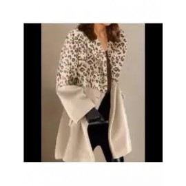 Vintage Plain Long Sleeve Pockets Plus Size Casual Outwear