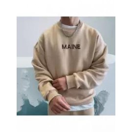 Retro Men's Casual Simple Maine Sweatshirt