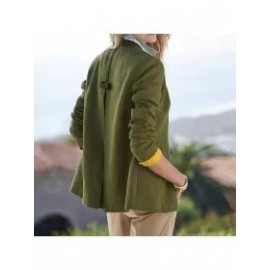 Ladies British Style Stand Collar Blazer
