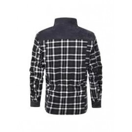Men's Retro Check Pattern Stitching Warm Wanderer Jacket