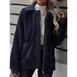 Fall/Winter Solid Color Casual Jacket