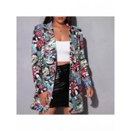 Fashion Letter Print Blazer