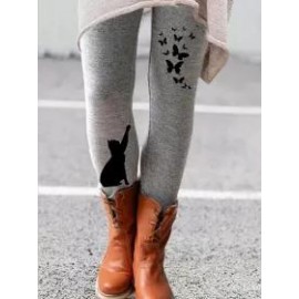 All-Match Cat Print Leggings