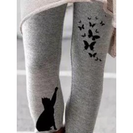 All-Match Cat Print Leggings