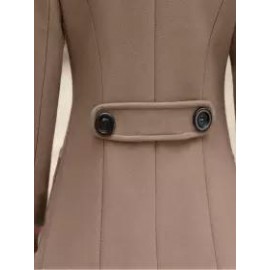 Fashion Lapel Slim Mid-length Overcoat