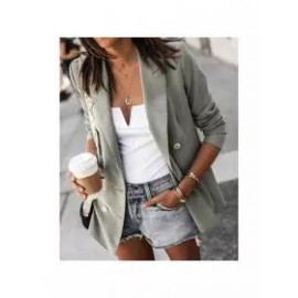 Casual Long Sleeve Button Small Blazer
