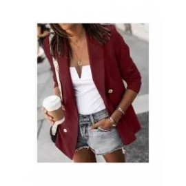 Casual Long Sleeve Button Small Blazer
