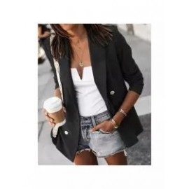 Casual Long Sleeve Button Small Blazer
