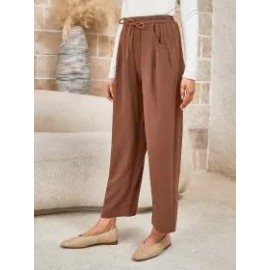 Ladies Drawstring Casual Pants
