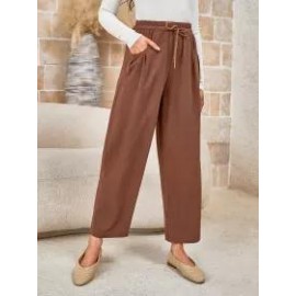 Ladies Drawstring Casual Pants