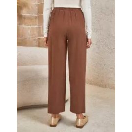 Ladies Drawstring Casual Pants
