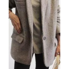 Two Pockets One Button Casual Blazer