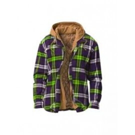 Mens Winter Plaid Thick Casual Jacket