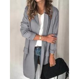 Plain Pocket Casual Blazer