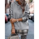 Women's Plaid Long Sleeve Hoodie