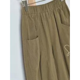 Womens floral print casual trousers