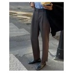 Vintage British Wide Leg Straight Trousers