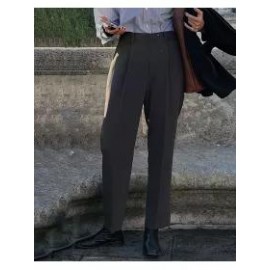 Vintage British Wide Leg Straight Trousers