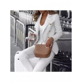 Fashion Long Sleeve Double-Breasted Blazer For Women