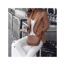 Fashion Long Sleeve Double-Breasted Blazer For Women