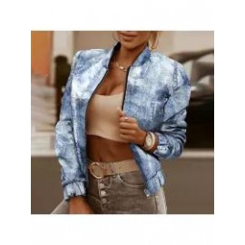 Ladies Elegant Fashion Printed Long Sleeve Jacket