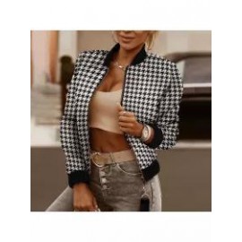 Ladies Elegant Fashion Printed Long Sleeve Jacket