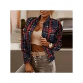 Ladies Elegant Fashion Printed Long Sleeve Jacket