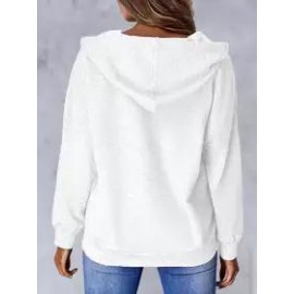 Casual Loose Butterfly Print Hoodie