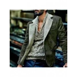 Men's Outdoor Retro Fur Thermal Jacket