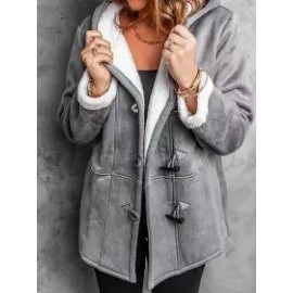 Fashion Solid Color Long-sleeved Casual Coat