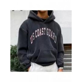 Men's Us Coast Guard Bow Retro Hoodie
