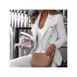 Fashion Casual Lapel Decorative Button Blazer
