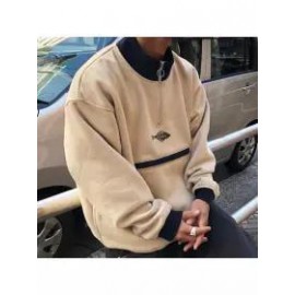 Men's Retro Polos Zipper Sweater