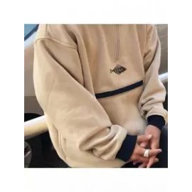 Men's Retro Polos Zipper Sweater