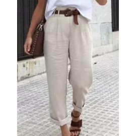 Casual Solid Color Loose Casual Pants