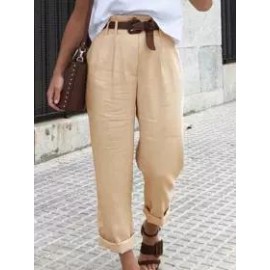 Casual Solid Color Loose Casual Pants