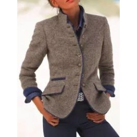 Women's Vintage Collar Long Sleeve Jacket