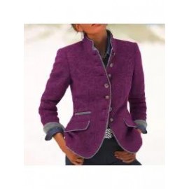 Women's Vintage Collar Long Sleeve Jacket