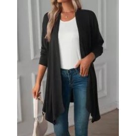 Fall Solid Color Long Sleeve Cardigan
