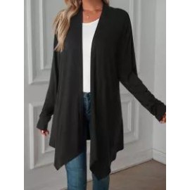 Fall Solid Color Long Sleeve Cardigan